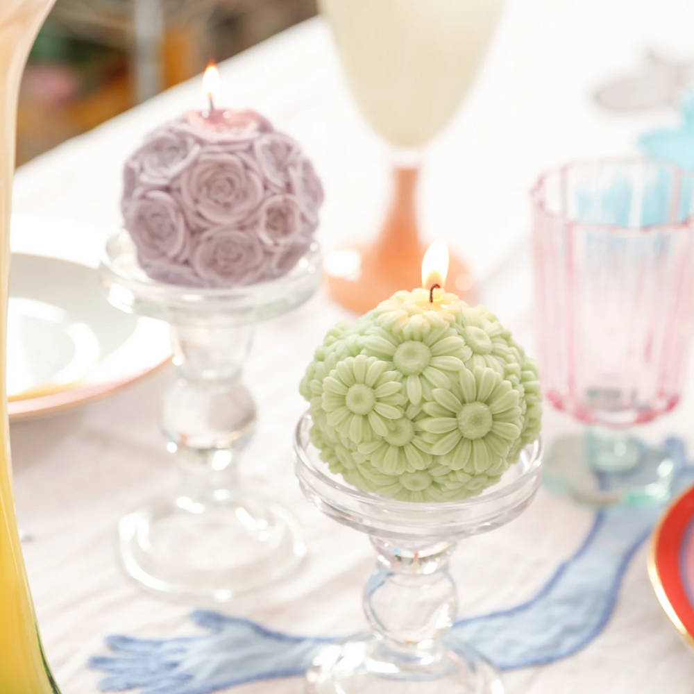 Boowan Nicole: Whispering Floral Orbs Candle Silicone Mould Collection