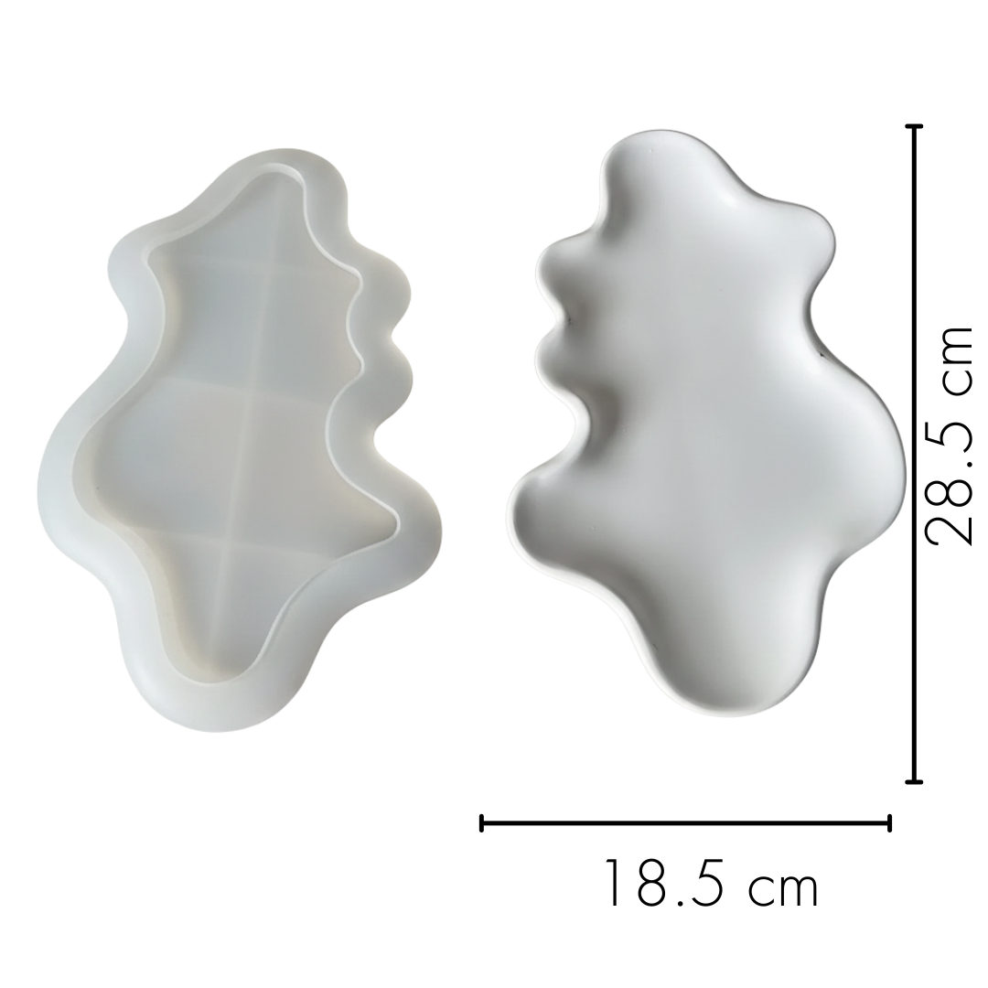 Large Cloud Abstract Trinket Tray Silicone Mould |  For Concrete | Jesmonite®️| Resin