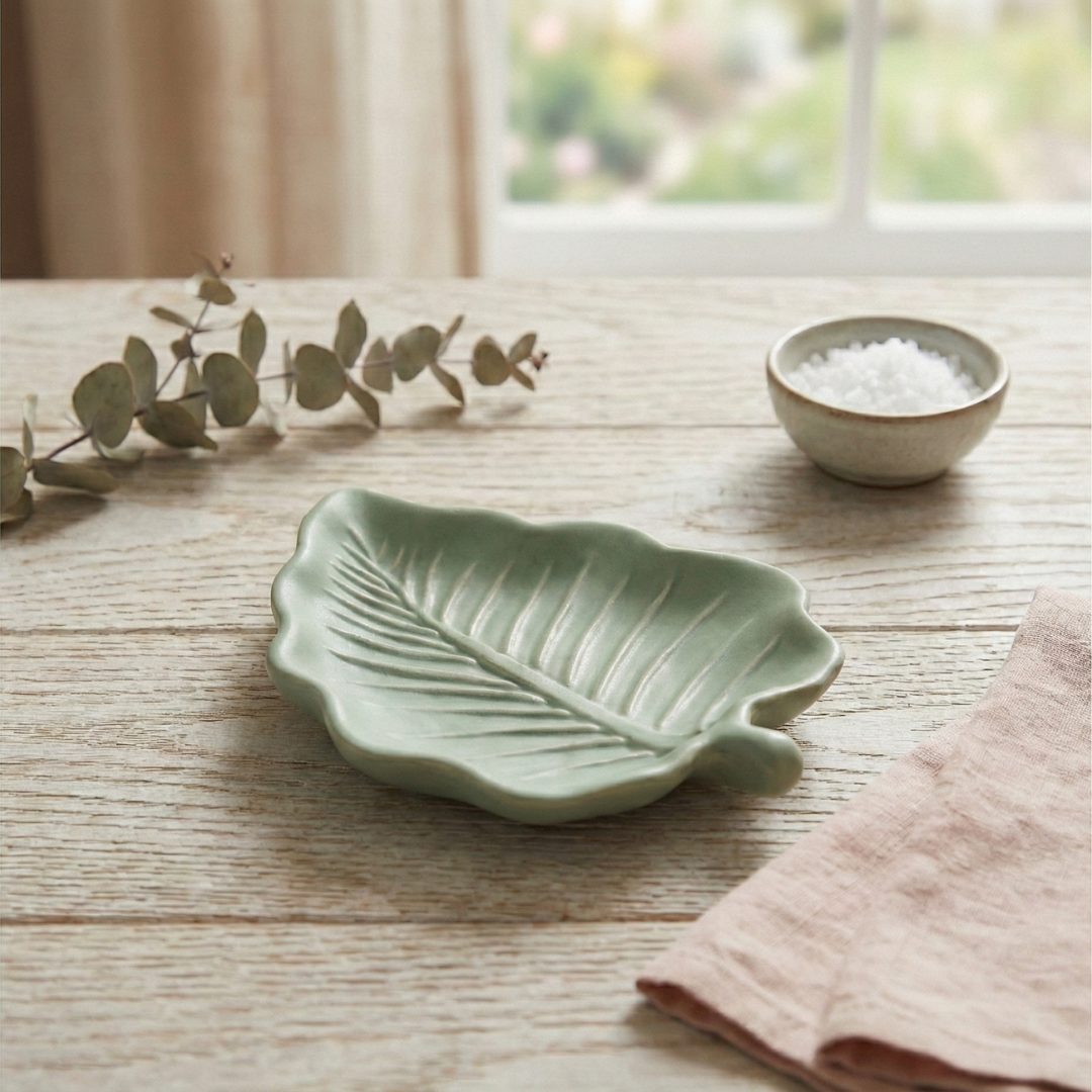 Tropical Leaf Trinket Dish Silicone Mould |  For Concrete | Jesmonite®️| Resin