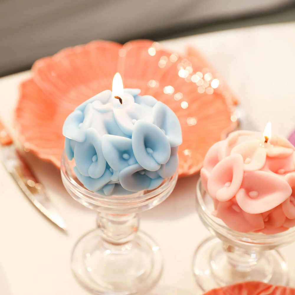 Boowan Nicole: Whispering Floral Orbs Candle Silicone Mould Collection