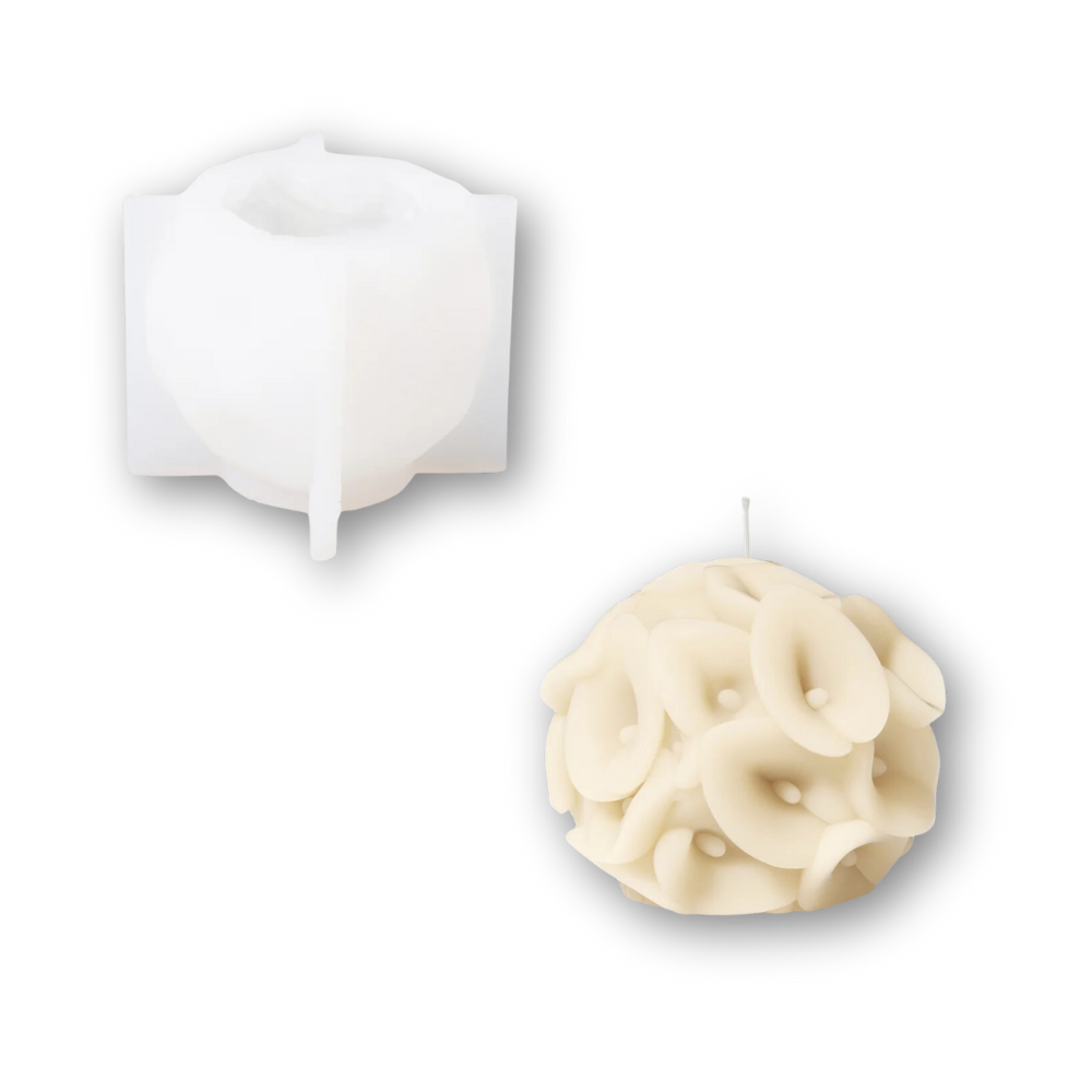 Boowan Nicole: Whispering Floral Orbs Candle Silicone Mould Collection