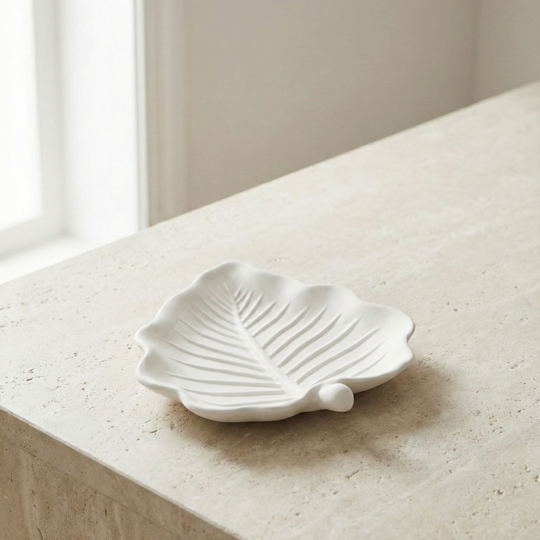 Tropical Leaf Trinket Dish Silicone Mould |  For Concrete | Jesmonite®️| Resin