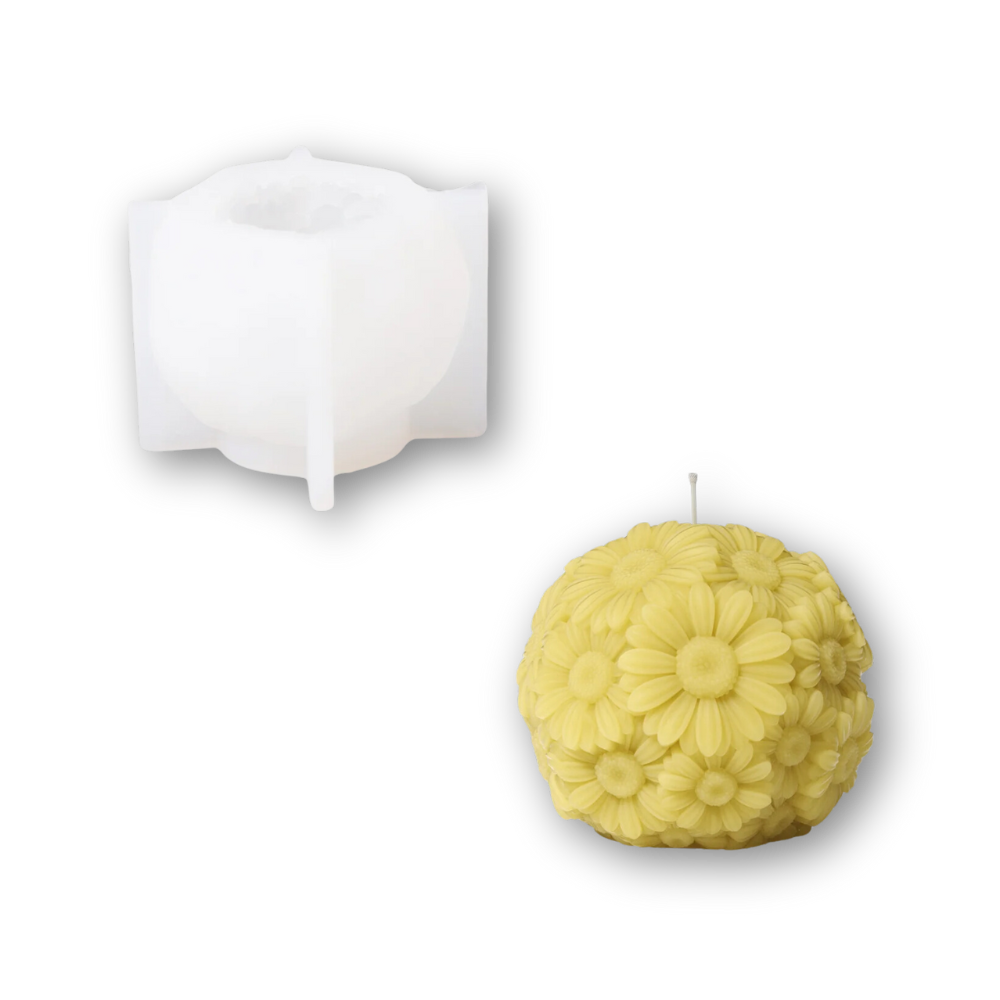 Boowan Nicole: Whispering Floral Orbs Candle Silicone Mould Collection