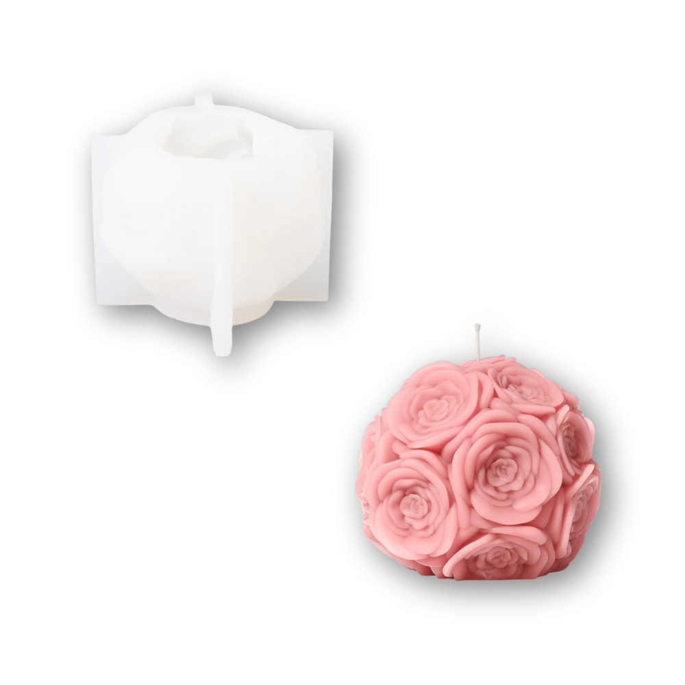 Boowan Nicole: Whispering Floral Orbs Candle Silicone Mould Collection