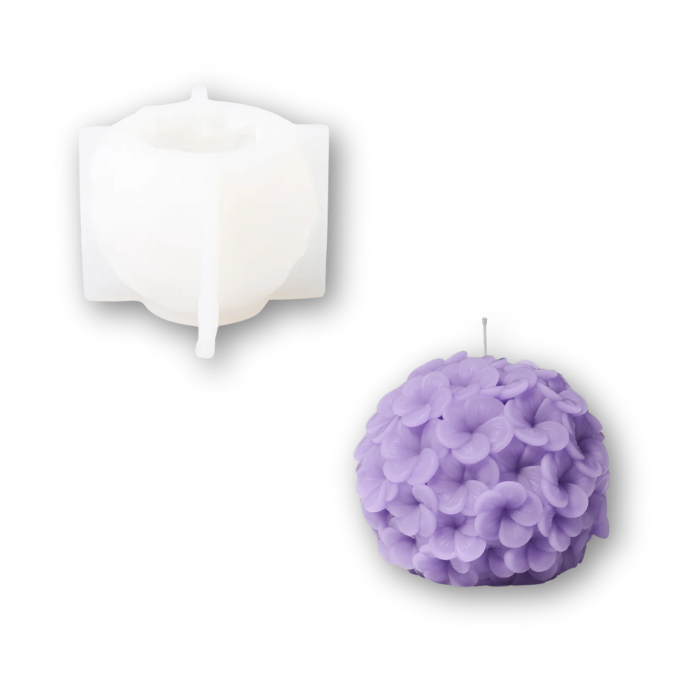 Boowan Nicole: Whispering Floral Orbs Candle Silicone Mould Collection