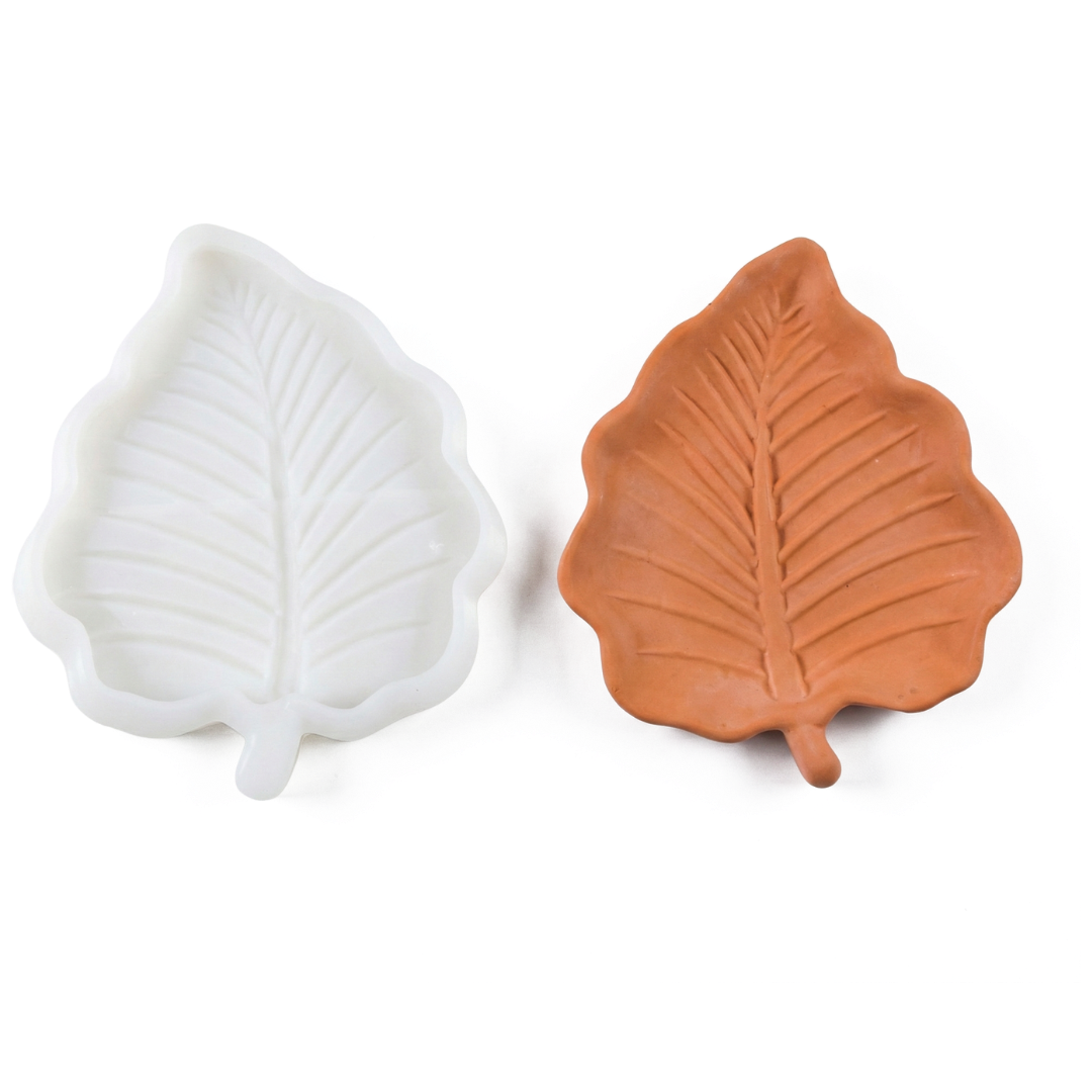 Tropical Leaf Trinket Dish Silicone Mould |  For Concrete | Jesmonite®️| Resin