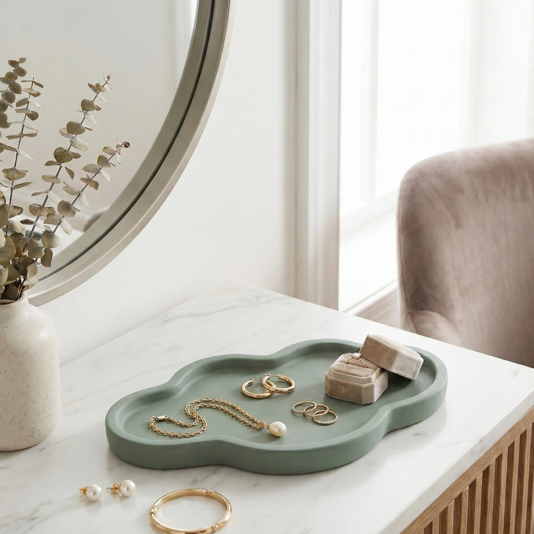 Cloudline Oval Tray Silicone Mould |  For Concrete | Jesmonite®️| Resin