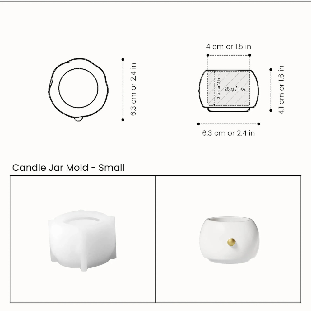 Boowan Nicole: Chubby Snowman Stacking Candle Jar Silicone Mold
