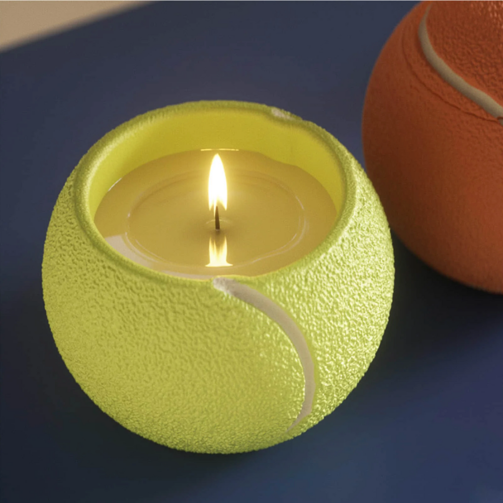 Boowan Nicole:  Tennis Ace Candle Jar Silicone Mold
