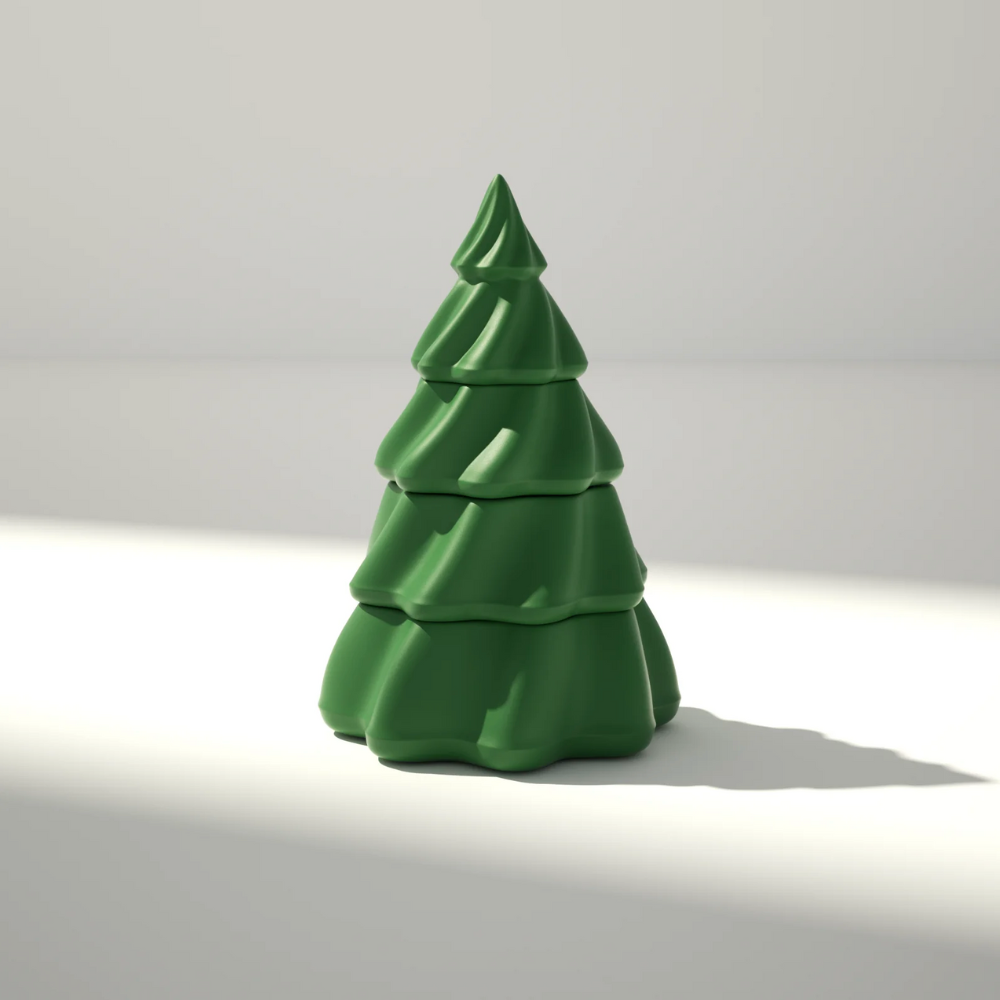 Boowan Nicole:Mystical Stacking Christmas Tree Candle Jar Silicone Mold