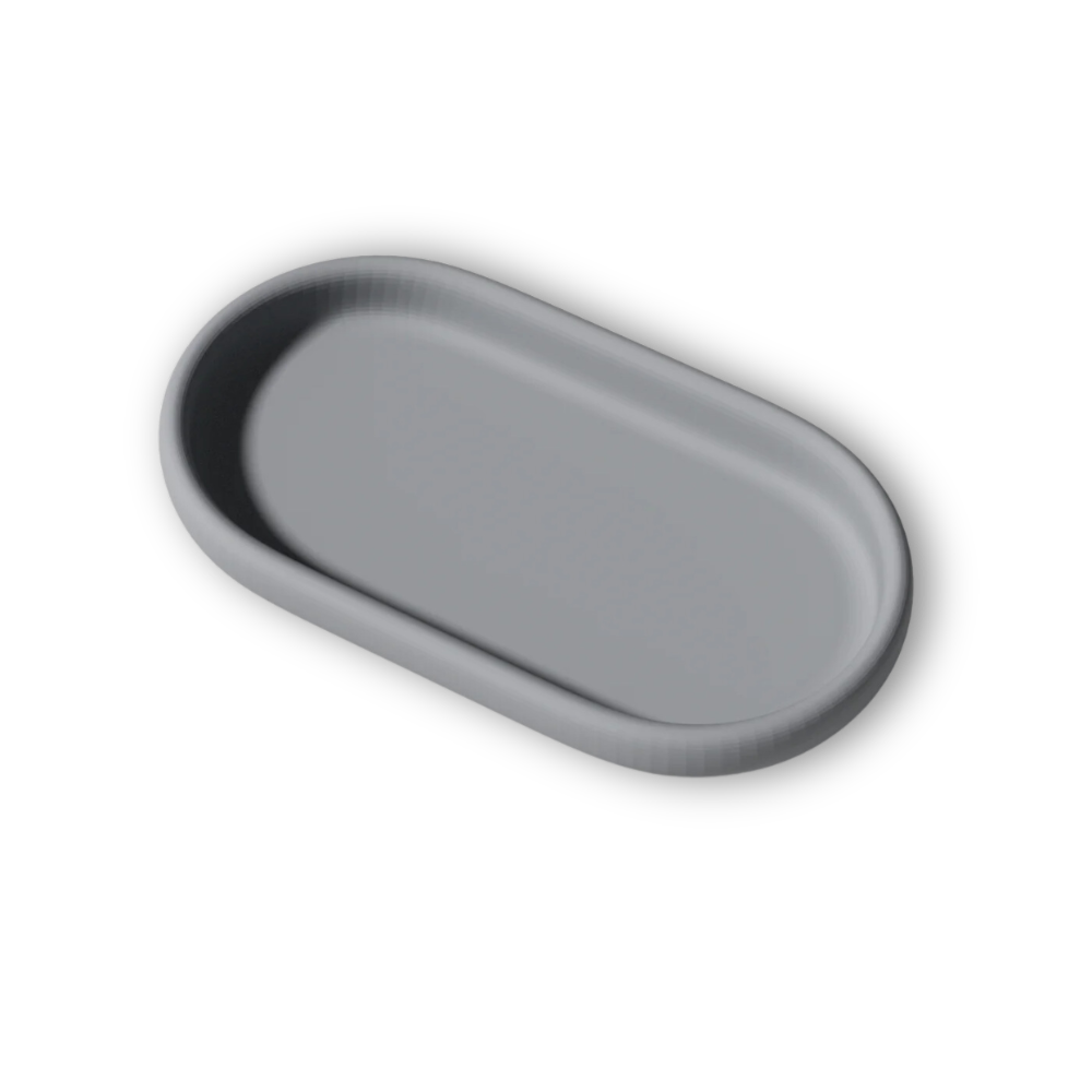 Boowan Nicole: Minimalist Oval Tray Silicone Mould