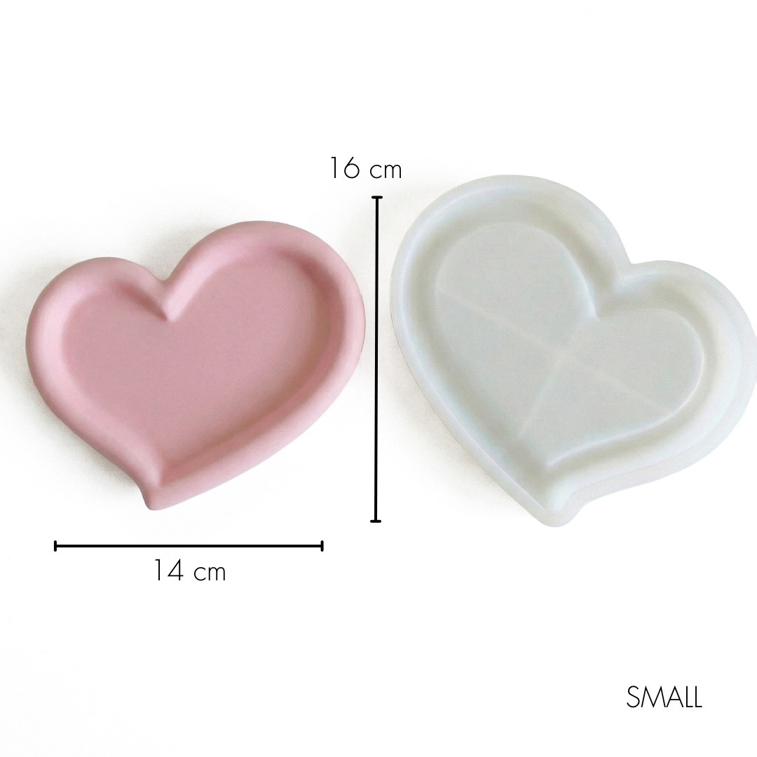 Love Heart Tray Mould |  For Concrete | Jesmonite®️| Resin