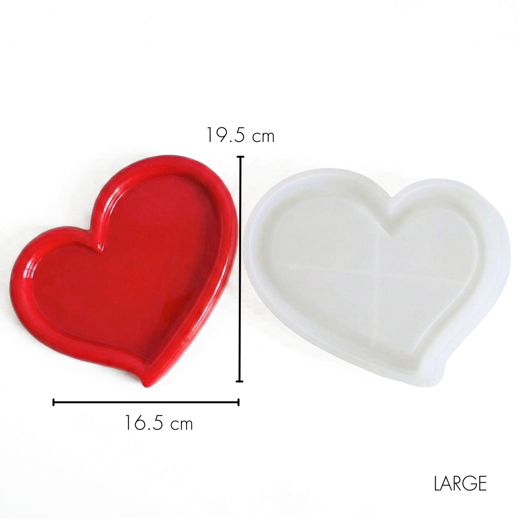 Love Heart Tray Mould |  For Concrete | Jesmonite®️| Resin