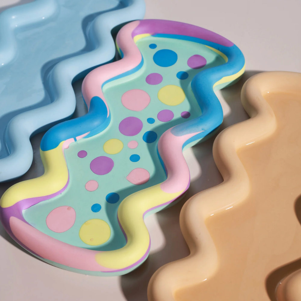 Boowan Nicole: Aqua Ripple Tray Silicone Mold