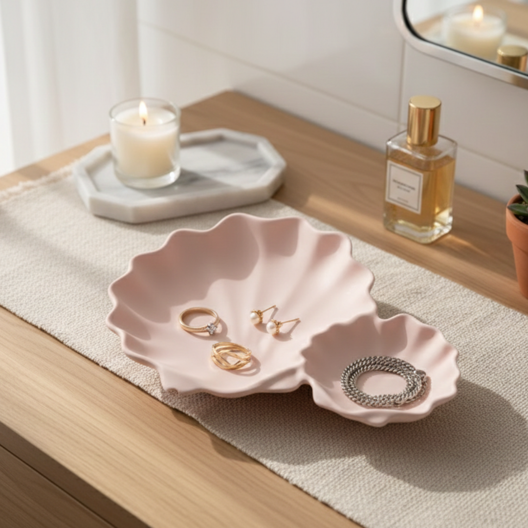 Scallop Shell Duo Dish Mould |  For Concrete | Jesmonite®️| Resin