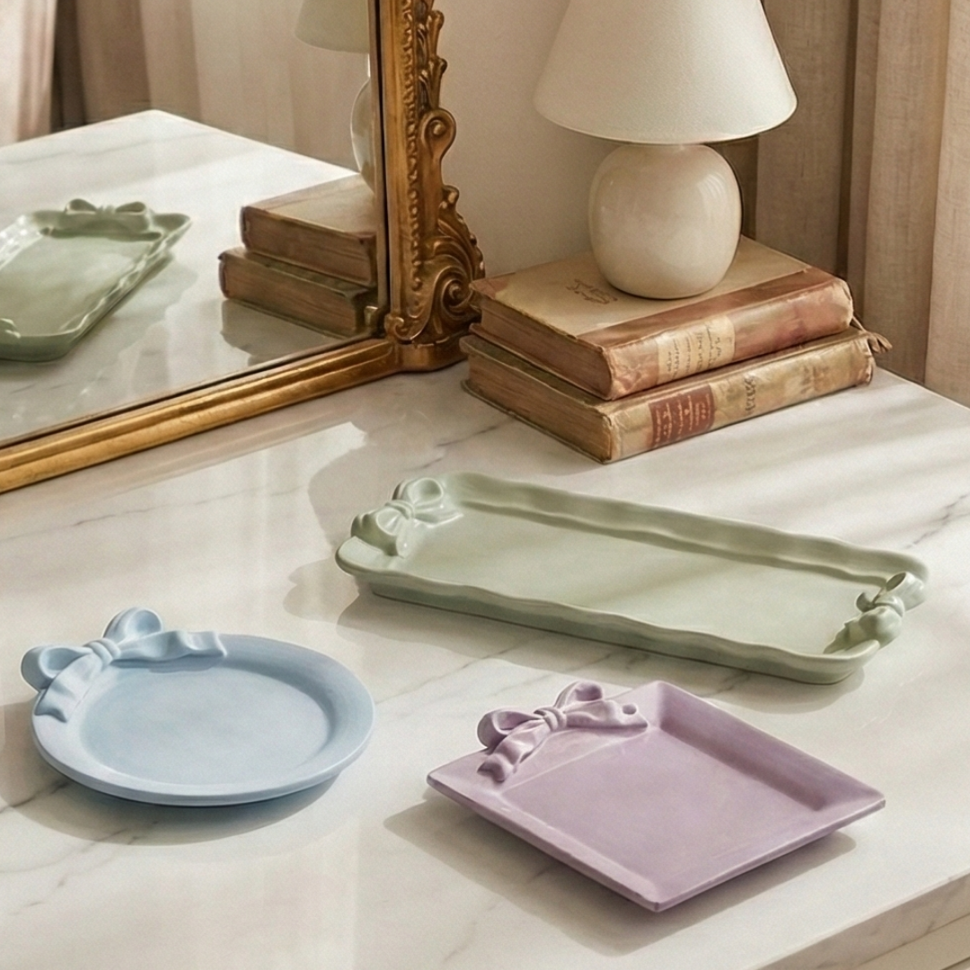 Bow Lace Tray Silicone Mould |  For Concrete | Jesmonite®️| Resin