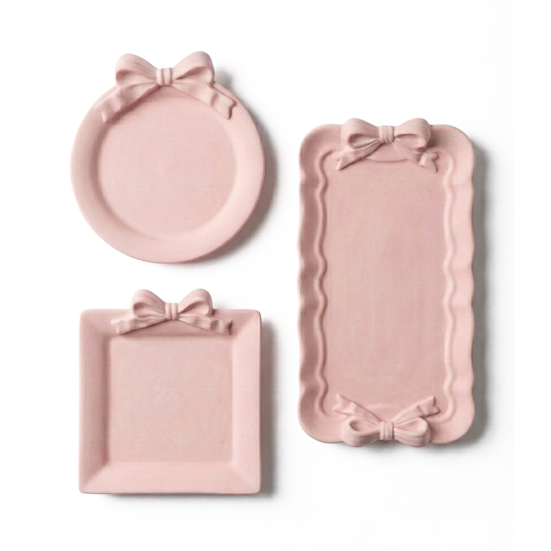 Bow Lace Tray Silicone Mould |  For Concrete | Jesmonite®️| Resin