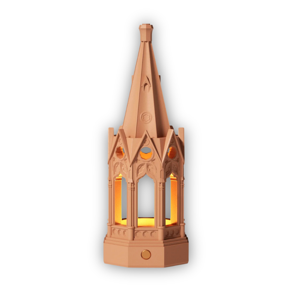 Boowan Nicole:Gothic Revival Architecture Dimmable Rechargeable Table Lamp Silicone Mold and Accessories