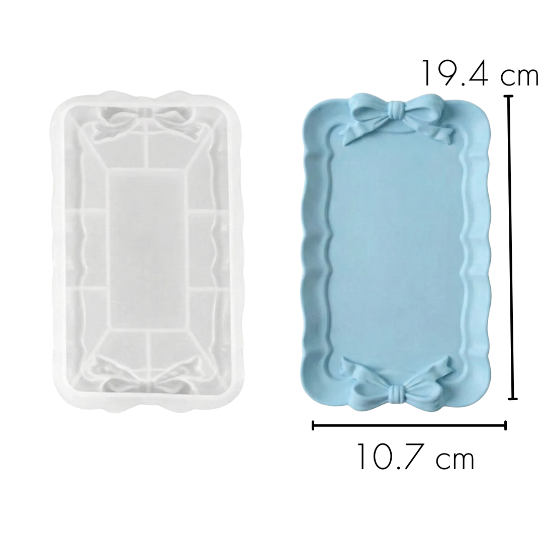 Bow Lace Tray Silicone Mould |  For Concrete | Jesmonite®️| Resin