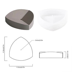 Boowan Nicole: Geometric Cement Incense Holder Mold Silicone Concrete Incense Stick Insert Mould - BohriAli.com