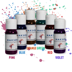 Haksons Concentrated (Translucent) Pigments for Epoxy Resin (Pack of 6)