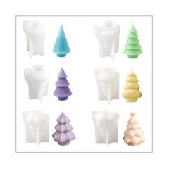 Boowan Nicole: Glowing Christmas Tree Candle Mold Collection - BohriAli.com