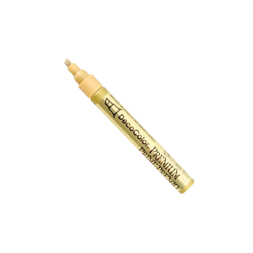 Gold - Uchida Deco Color Premium Prime-Premo Chisel Tip Marker | Edge Highlighter Pen