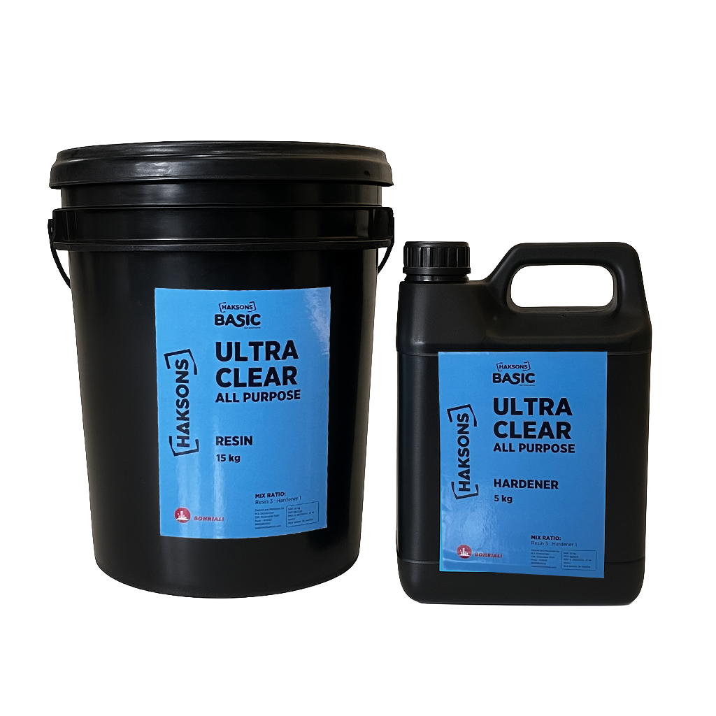 Haksons Ultra Clear All Purpose Epoxy Resin and Hardener (3:1)