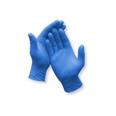 Blue Nitrile Powder Free Disposable Gloves - BohriAli.com