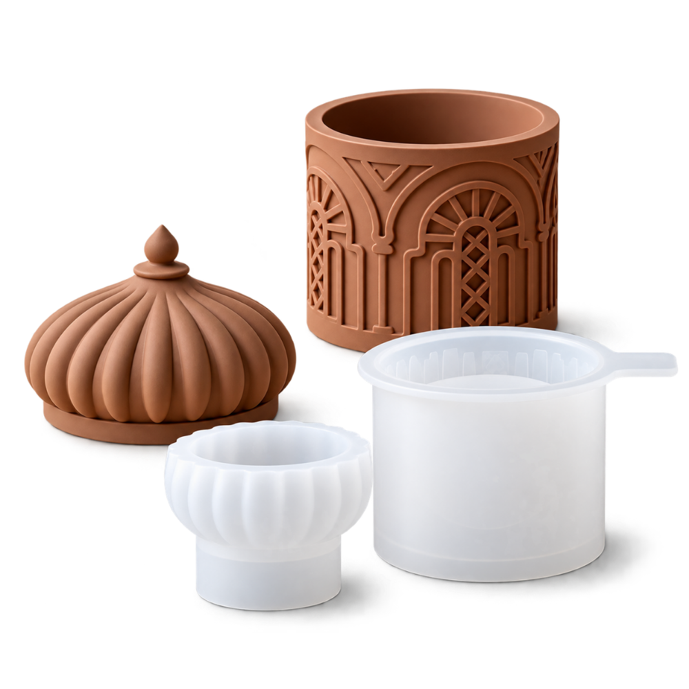 Mughal Dome Jar Silicone Mould | For Concrete | Jesmonite®️