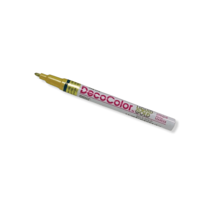 Decocolor Pen DecoColor Opaque Fine Line Paint Marker - Gold | Edge Highlighter Pen