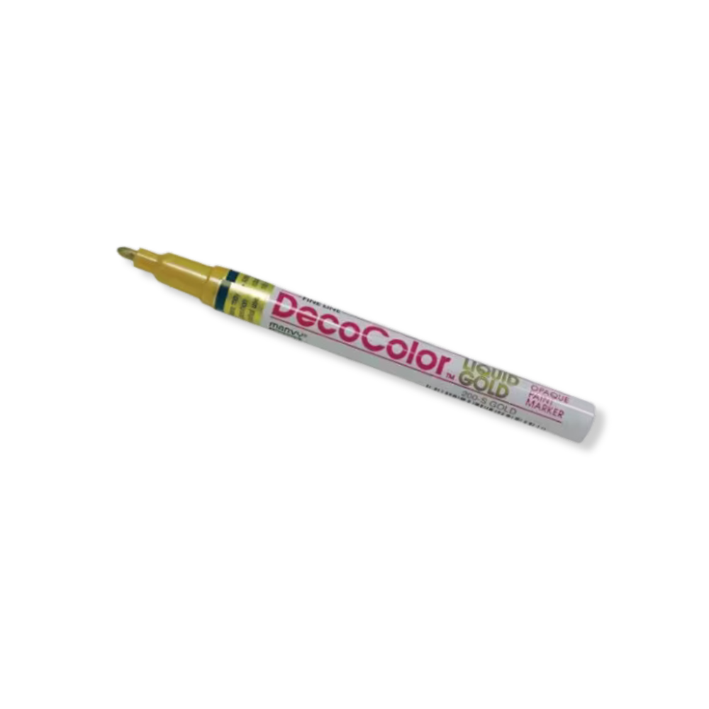 DecoColor Opaque Fine Line Paint Marker - Gold | Edge Highlighter Pen