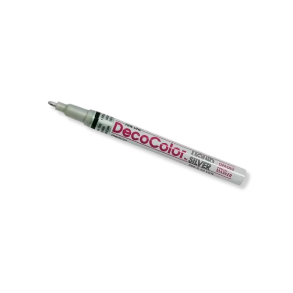 DecoColor Opaque Fine Line Paint Marker - Silver | Edge Highlighter Pen