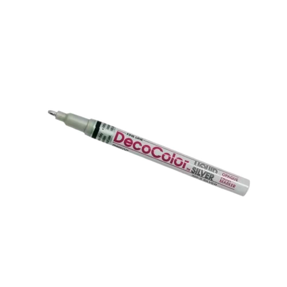 DecoColor Opaque Fine Line Paint Marker - Silver | Edge Highlighter Pen