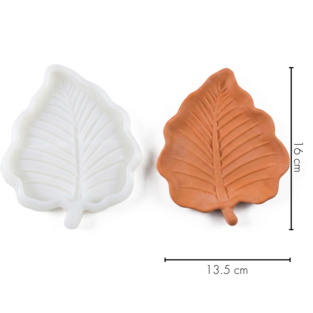 Tropical Leaf Trinket Dish Silicone Mould |  For Concrete | Jesmonite®️| Resin