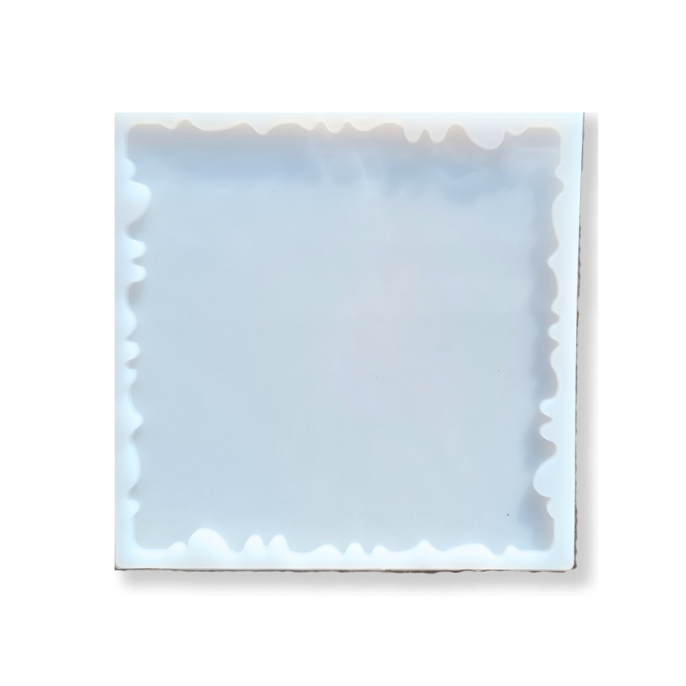 Eco-Mould: Square Agate tray silicone mould