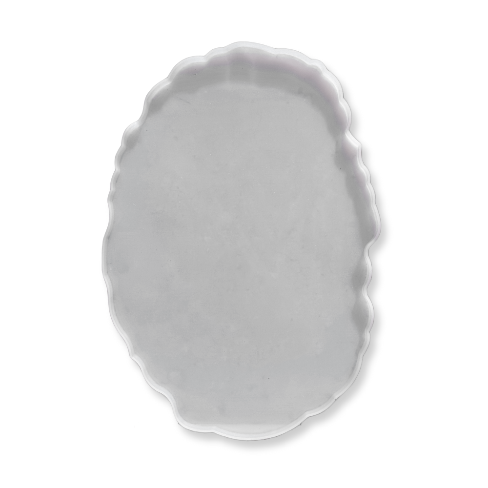 Eco-Mould: oval Agate tray silicone mould