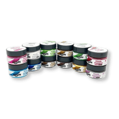 Offbeat Haksons Pearl Pigments (Mica Powders) - Pack of 12 colours (Resin / Soap / Wax) | for Epoxy Resin - BohriAli.com