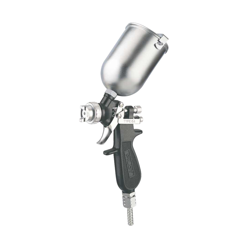 Pilot Type 64 Spray Gun with SS Top Feed Cup 0.34 L
