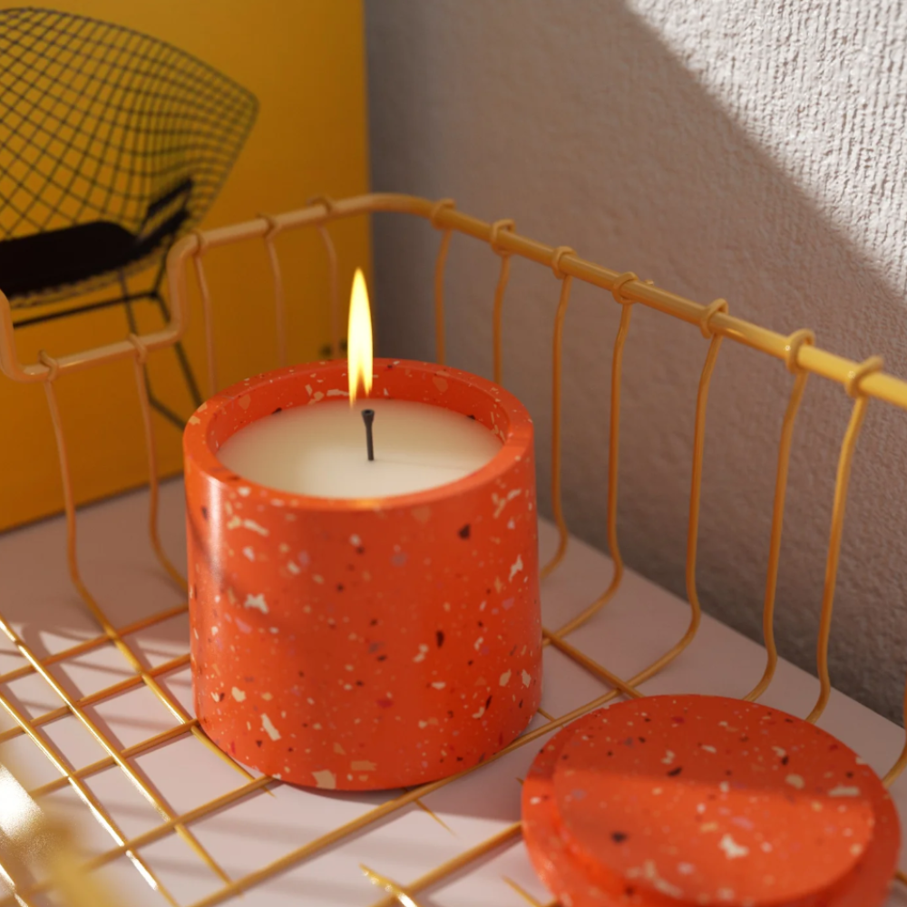 Boowan Nicole: Simple Style Small Candle Jar with Lid Silicone Mold