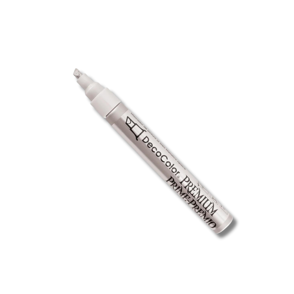 Silver - Uchida Deco Color Premium Prime-Premo Chisel Tip Marker | Edge Highlighter Pen