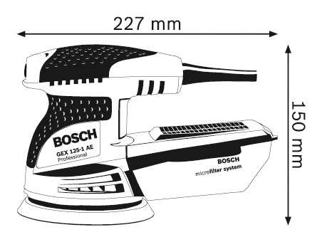 Bosch GEX 125-1 AE Professional - BohriAli.com