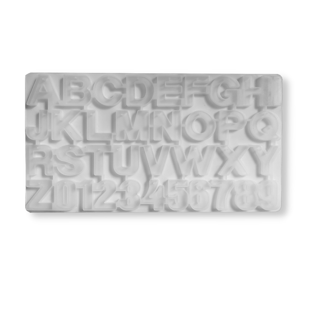Eco - Mould Alphabet With Hole Silicone Mould - BohriAli.com