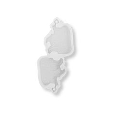 Eco-Mould: Bio - Heart Keychain Silicone Mould - BohriAli.com
