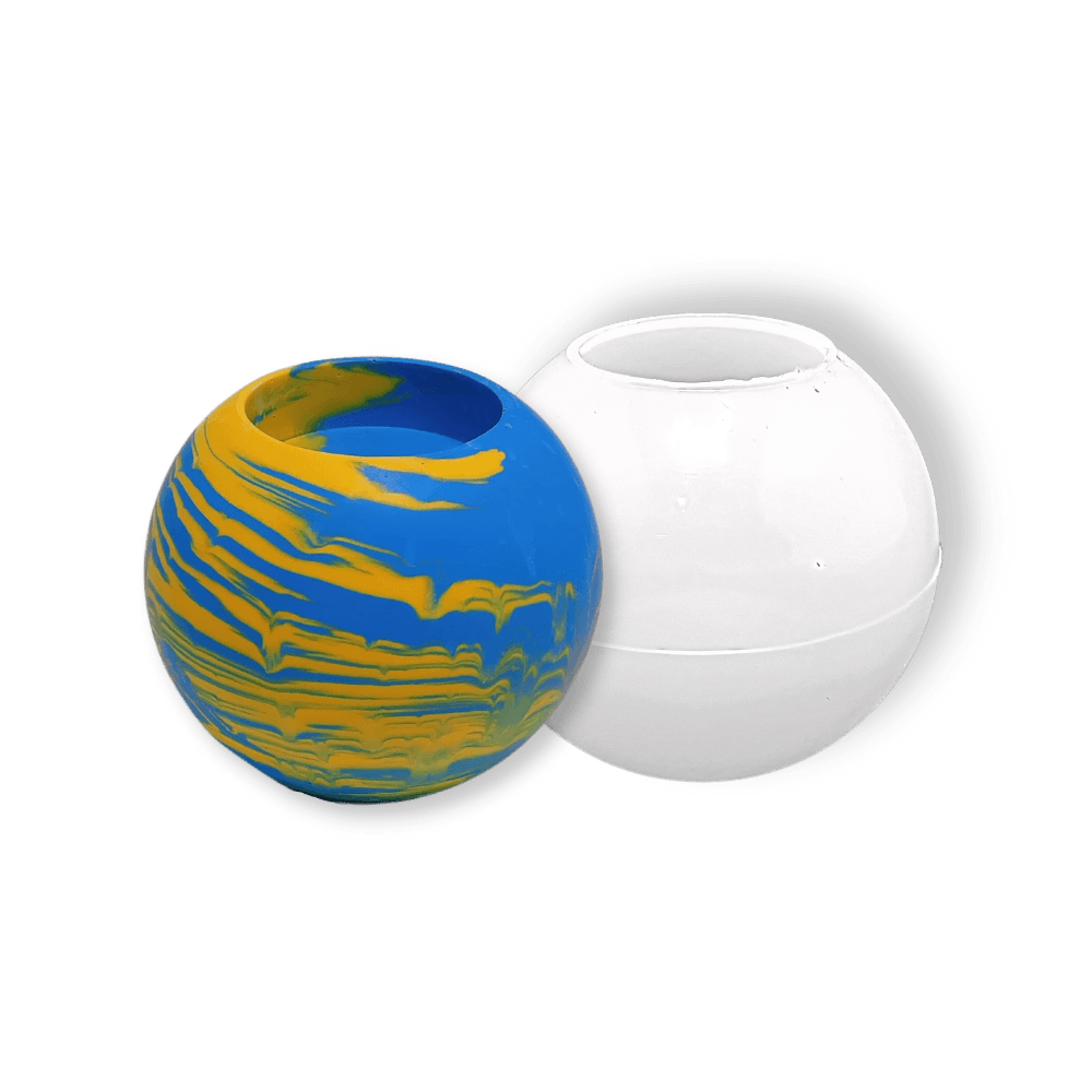 Eco-Mould: Sphere Tea light Holder Silicone Mould - BohriAli.com