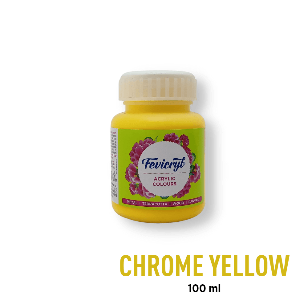 Fevicryl Acrylic Paint - Chrome Yellow (03)