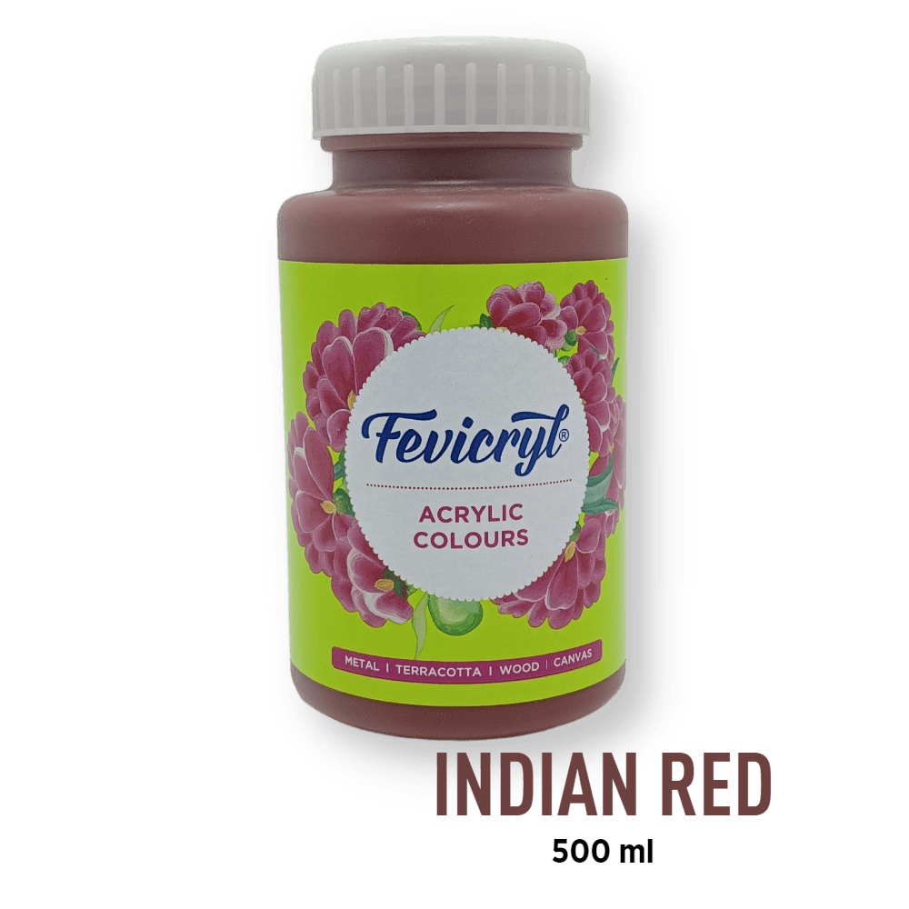 Fevicryl Acrylic Paint - Indian Red (10) - BohriAli.com