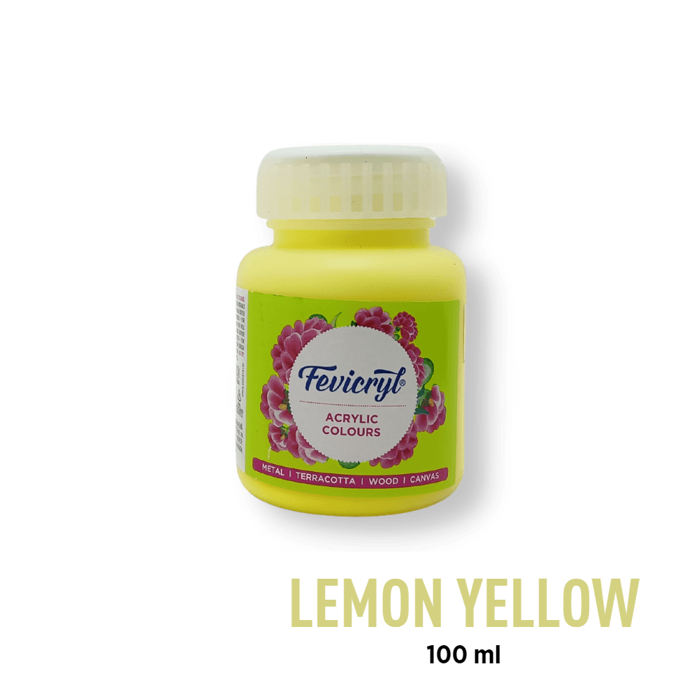 Fevicryl Acrylic Paint - Lemon Yellow (11)