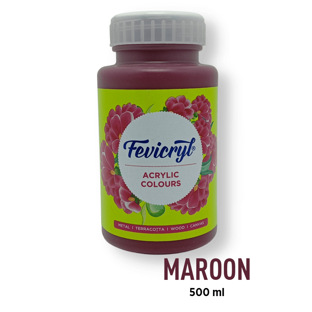 Fevicryl Acrylic Paint - Maroon (14)