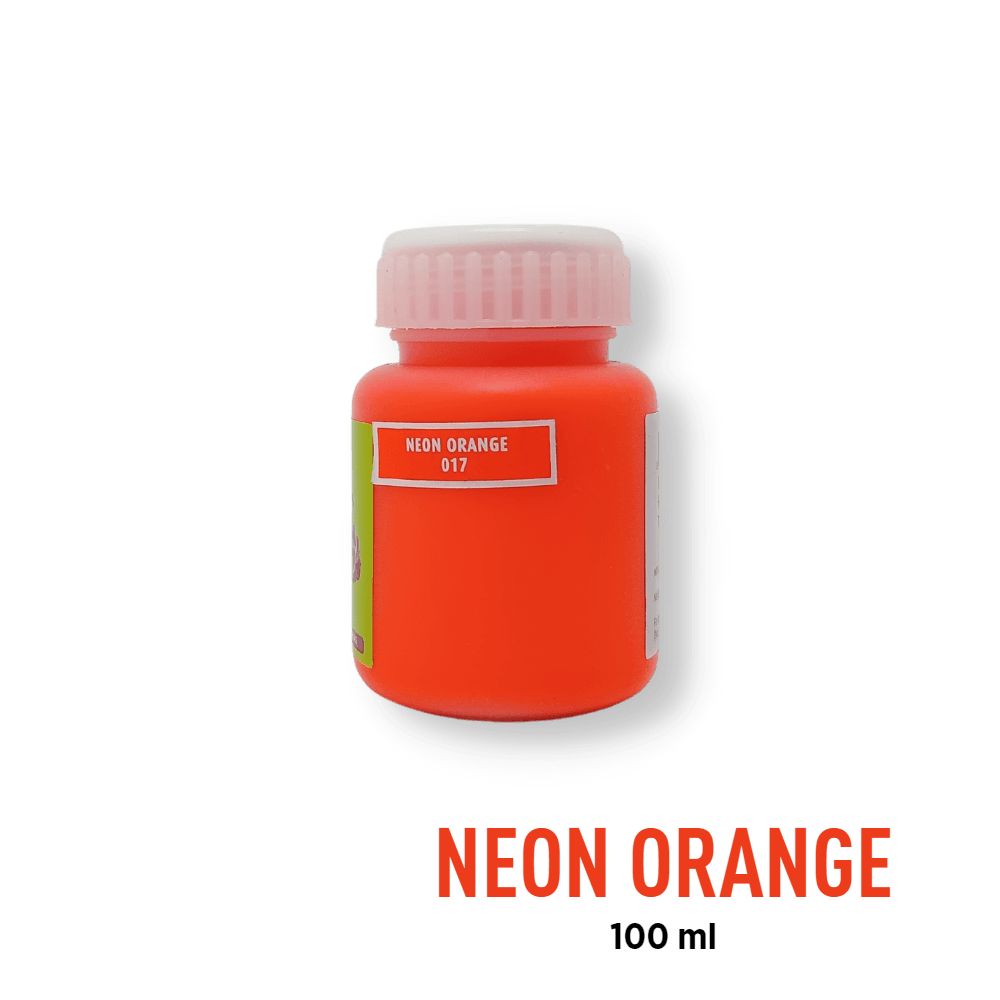 Fevicryl Acrylic Paint - Neon Orange (017) - BohriAli.com